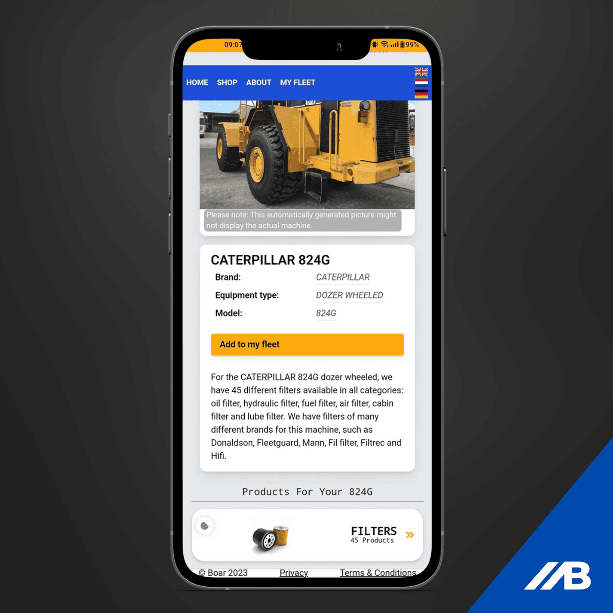 The easiest way to find the right filter. Just select your machine in the list of brands and models and instantly see all the filters that fit