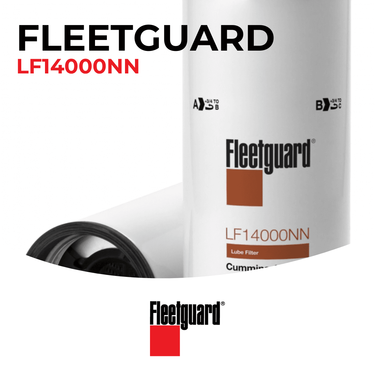 Fleetguard - Combinatiefilters Full-flow en By-pass - LF14000NN